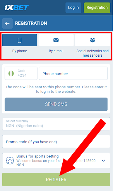 Jak zarejestrować się w 1xBet?